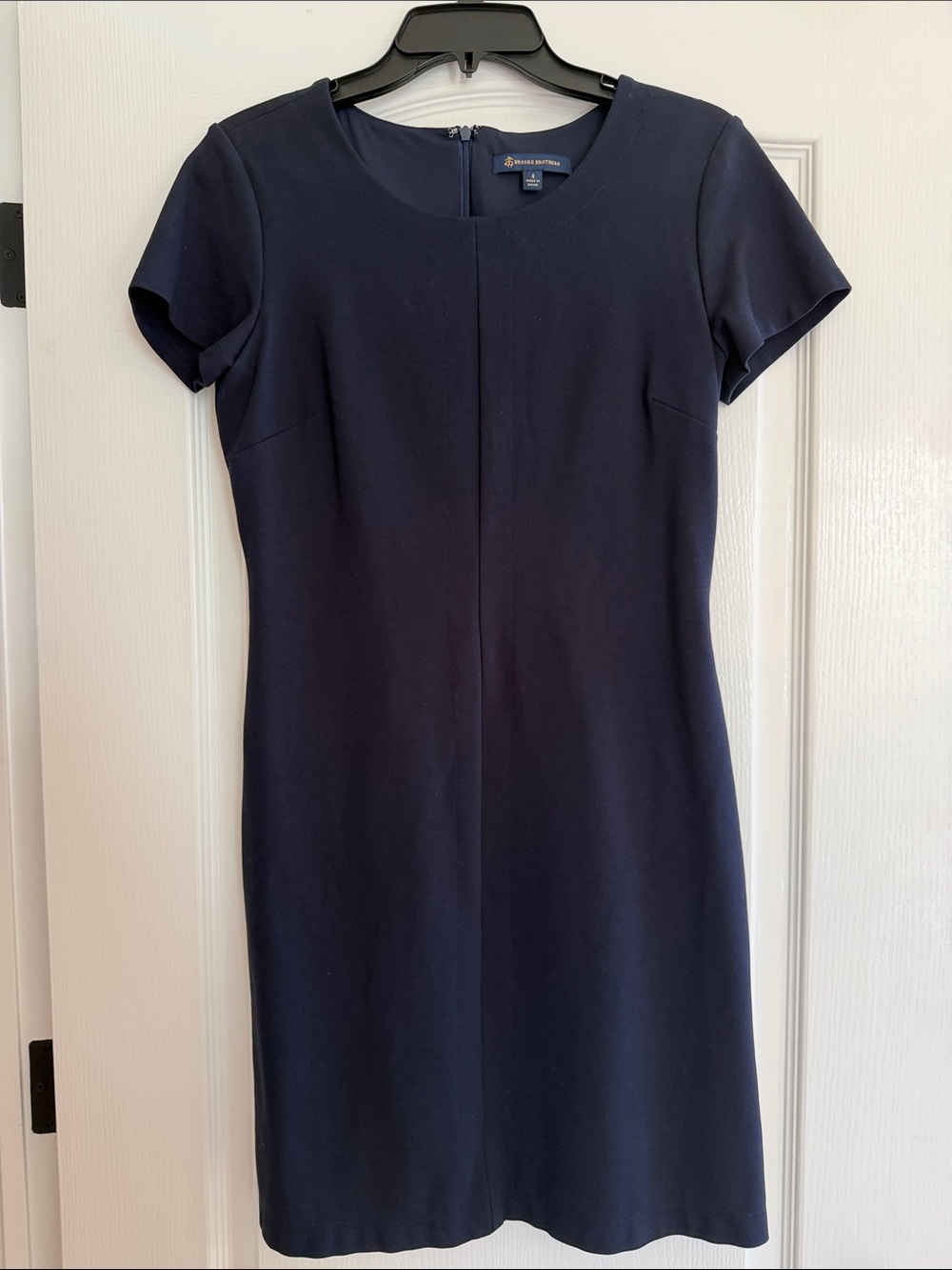 Brooks Brothers Navy Sheath Dress - Classic Workwear Size 4